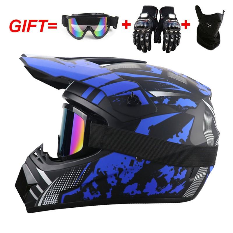 Full Face Mountain Bike Helmet Downhill Cycling Youth Adult ABS Safety Gear In 4 Storm Colors