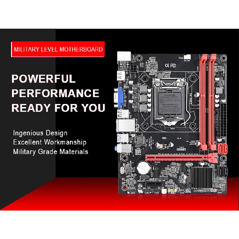 Материнская плата H81 с m.2 NVME SSD, LGA 1150, ddr3, разъем sata 3.0/usb 3.0/VGA/hdmi