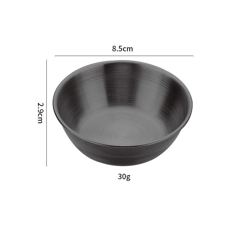 Stainless Steel Sauce Dish Spoon Set Stackable Food Safe Dipping Plate for Kitchen Dinner Party BBQ Sushi Tableware