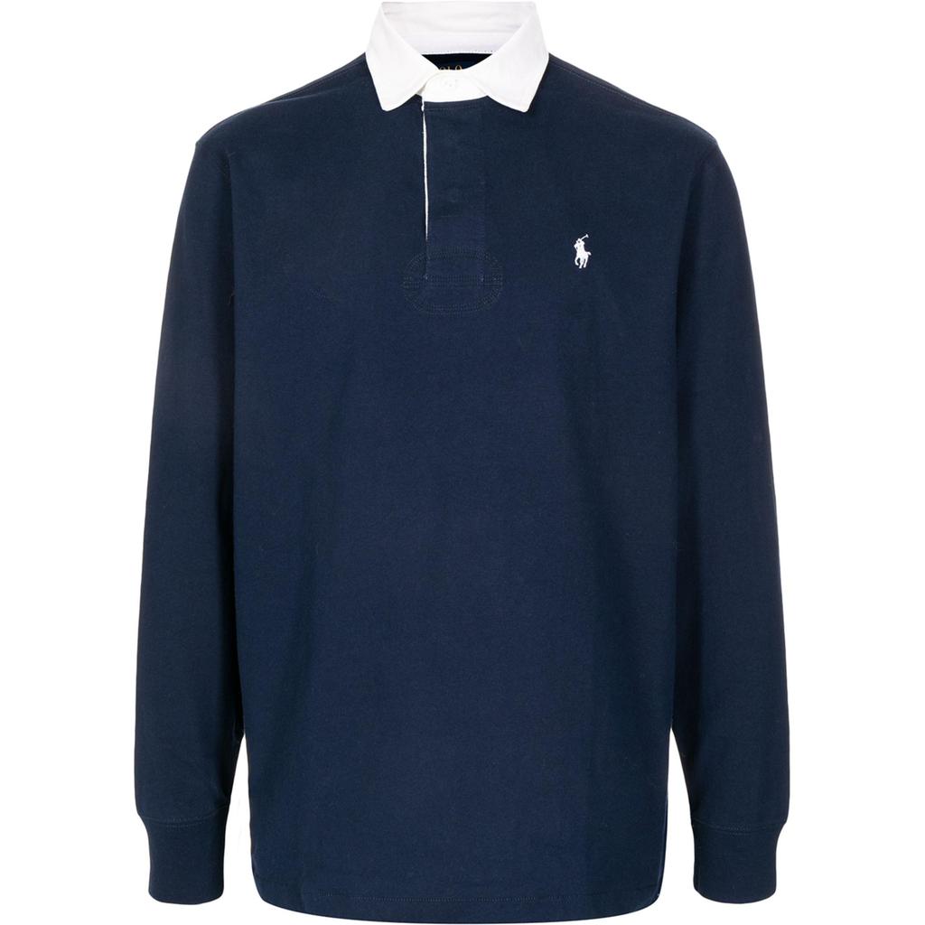 Polo Ralph Lauren Logo Embroidered Long Sleeve Polo Shirt 710717115-017
