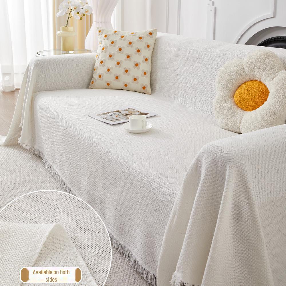 Double-Sided Cotton Yarn Blanket Sofa Cover