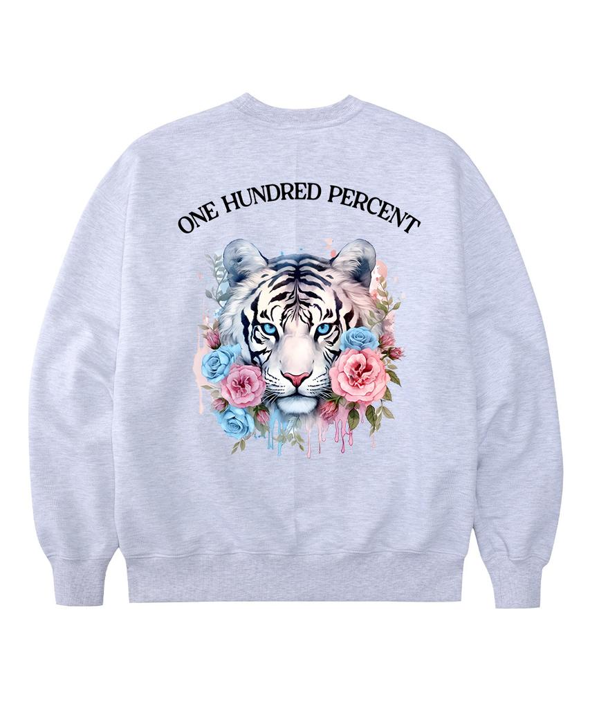OHP Ohpxharmonia Bwhite Tiger Oversized Heavy Sweatshirt
