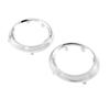 2Pcs Fog Light Lamp Bezel Cover Trim Rings For 2011-2017 Toyota Sienna SE Chrome