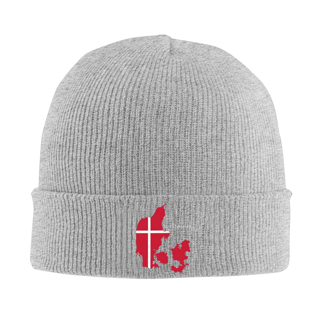 Denmark Flag Beanie Hats Knitted Hat Unisex Adult Cute Warm Caps Winter Gym Design Bonnet Hats