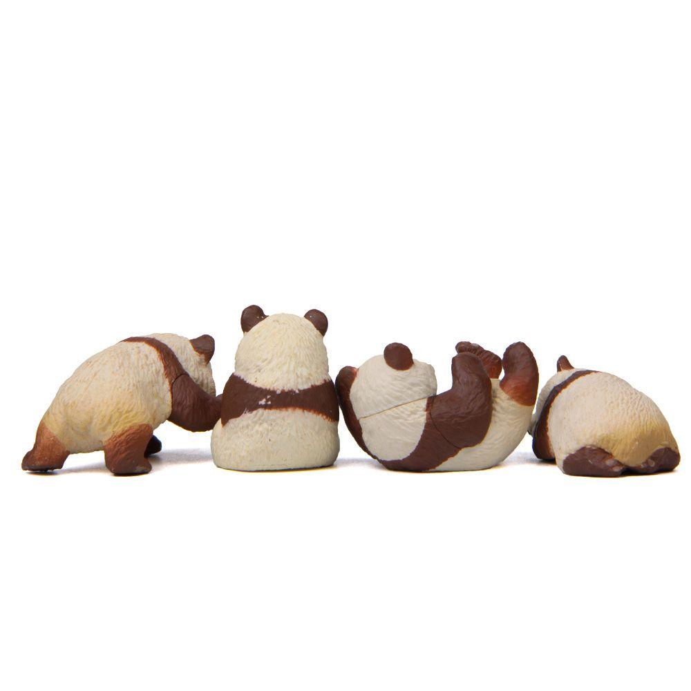 4 шт./набор Милая полимерная фигурка панды для террариума, украшение, миниатюра для микроландшафта