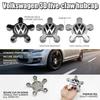 4pcs 135mm Car Wheel Center Cap Hub Covers Badge For VW Golf Passat Tiguan Polo Jetta Beetle Scirocco 3D Premium Plus Value Pack