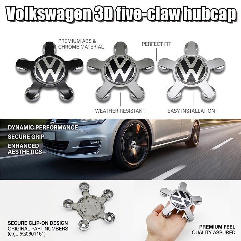 4pcs 135mm Car Wheel Center Cap Hub Covers Badge For VW Golf Passat Tiguan Polo Jetta Beetle Scirocco 3D Premium Plus Value Pack