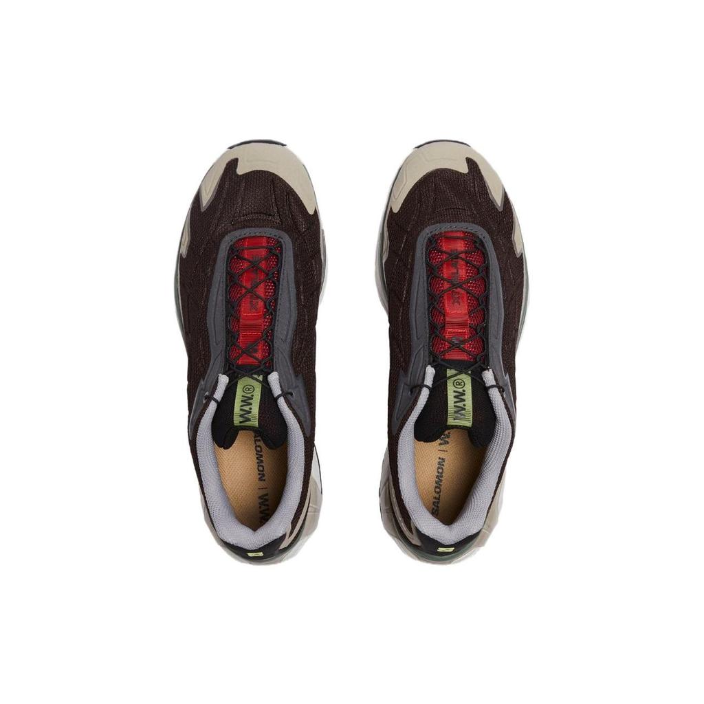 SALOMON Wood Wood  Xt-Slate Улучшенная сетка Нескользящие Прочные Легкие Низкие Походные Функциональные Кроссовки Унисекс Серо-коричневые 472563