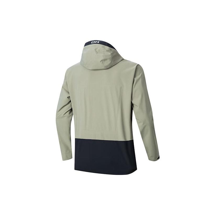 Anta Куртка мужская водонепроницаемая с капюшоном Storm Armor Color Block, темно-оливковая 152417616-1