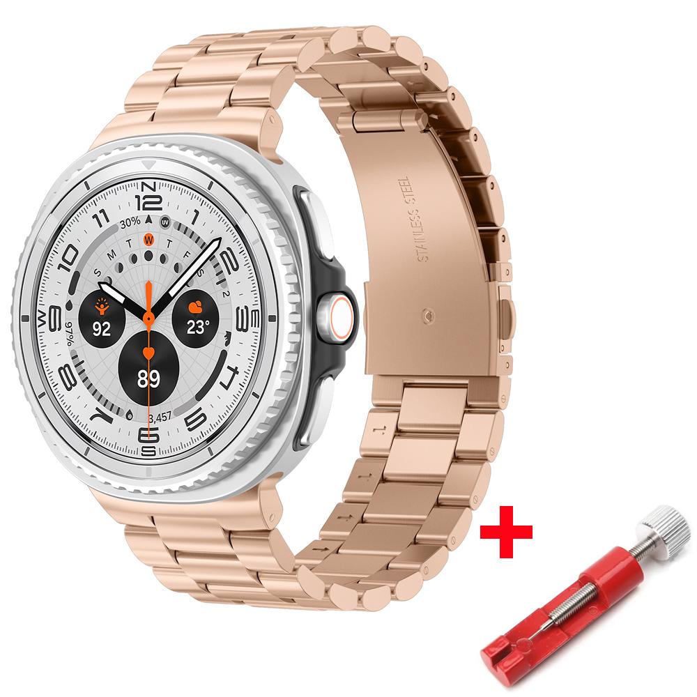 Роскошный ремешок для Samsung Galaxy watch 8 ремешок 40мм 44мм Металлический браслет из нержавеющей стали correa Samsung galaxy watch 8 classic 46мм