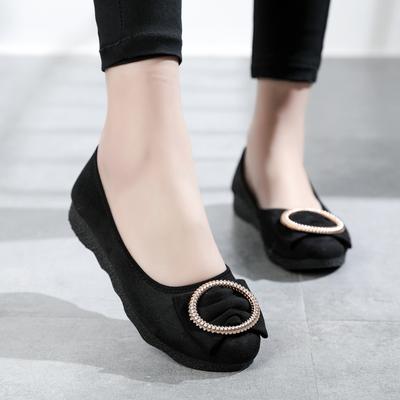 Новые старые пекинские туфли из ткани, женская обувь, туфли на плоской подошве, повседневная рабочая обувь, модная дышащая обувь для мам, обувь Doudou на мягкой подошве