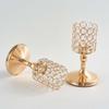Metal Crystal Candle Holder Hollow Craft Candelabra  Wedding Venue Floral Arrangements