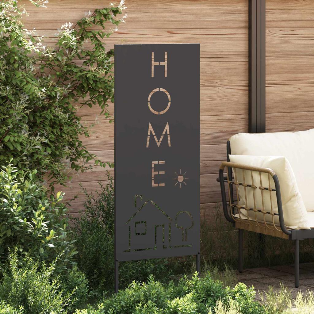 Garden Privacy Screen Canvas Black 50 x 140 cm