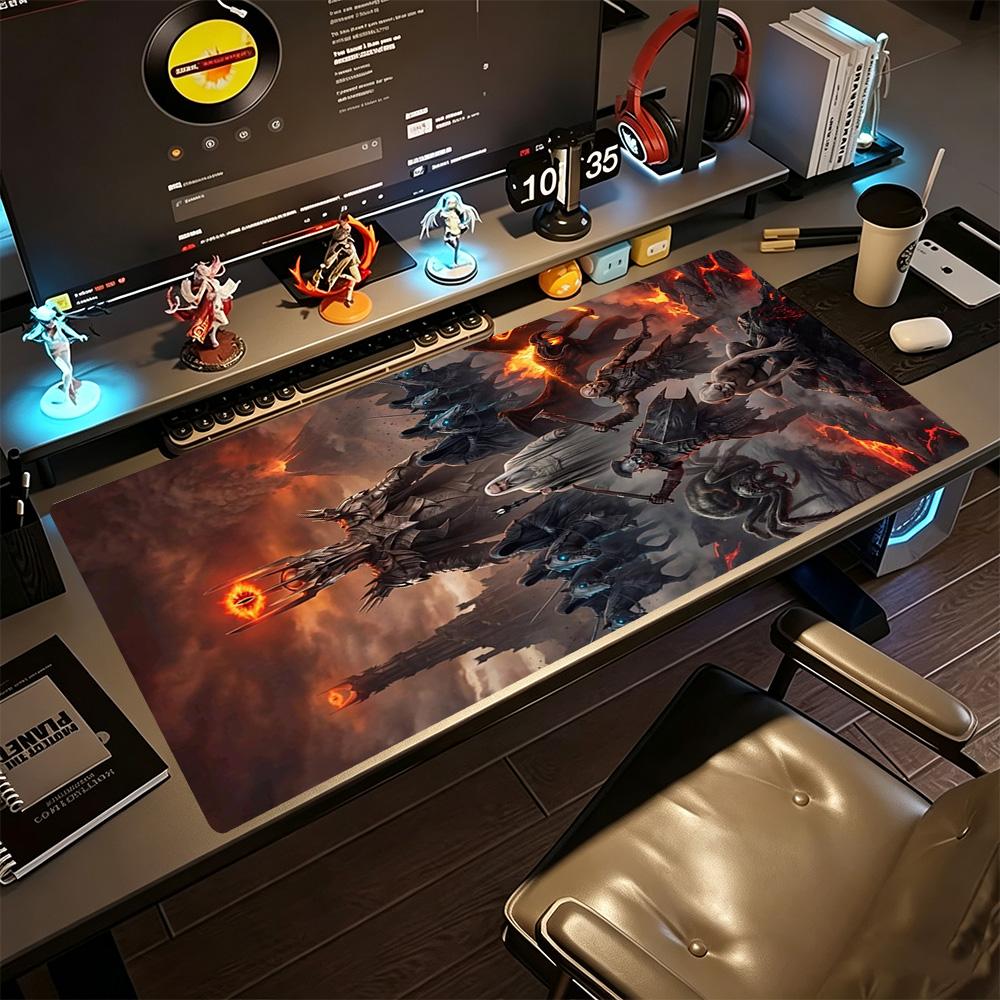 Lord Rings Large Mouse Pad Desk Mat Desktop Mouse Pad Non-Slip Rubber Base Computer Desk Office Decoration Accessory