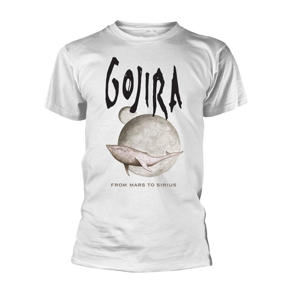 Gojira 'Whale - From Mars To Sirius' Organic White T shirt - NEW Unisex T-Shirt