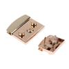 Square Push Lock Spring Metal Twist Lock Snap Closure Briefcase Closure Bag Lock Clasp Fasteners For Leather Bag