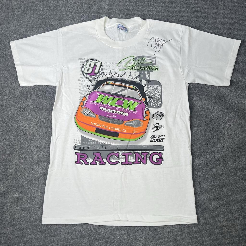 Vtg 2000 Wcw Racing Blaise Alexander Wrestling NASCAR T-shirt Mens M Tee Unisex T-Shirt