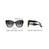 Versace Letter Pattern Decorative Acetate Irregular Shape Sunglasses Women sunglasses Black O4437U-OGB1T354_ONUL