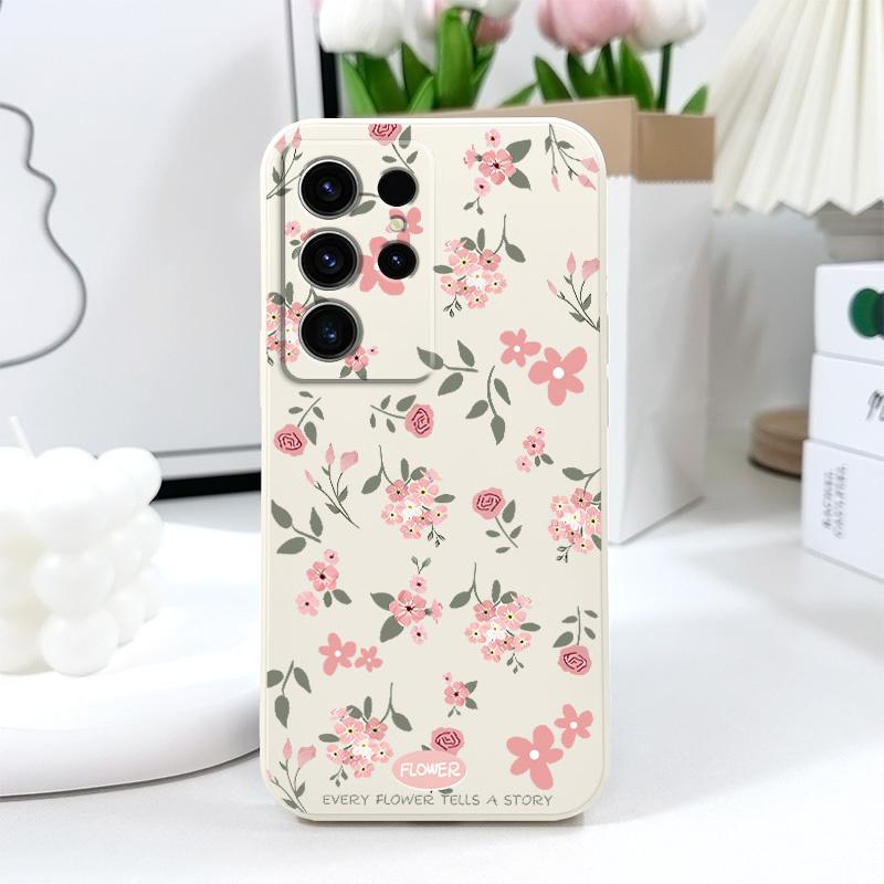 Чехол для телефона с цветочным ароматом для Samsung Galaxy S25 FE S24 S23 S22 S21 S20 Ultra Plus Note 20 Ultra 10 Plus