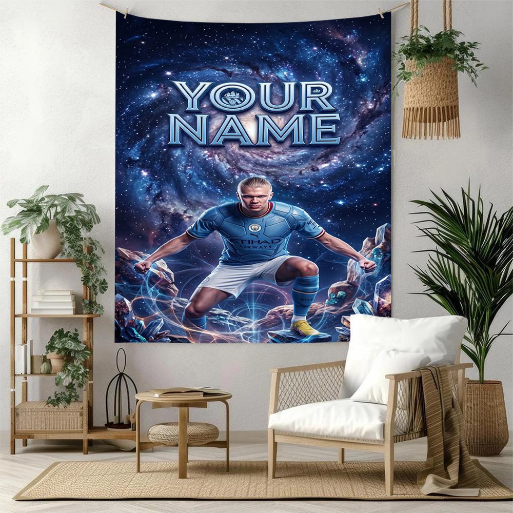Haaland Custom Your Name Wall Decor Tapestry Art For Pet Memorial Birthdaywedding Party Backdrop Family Gift