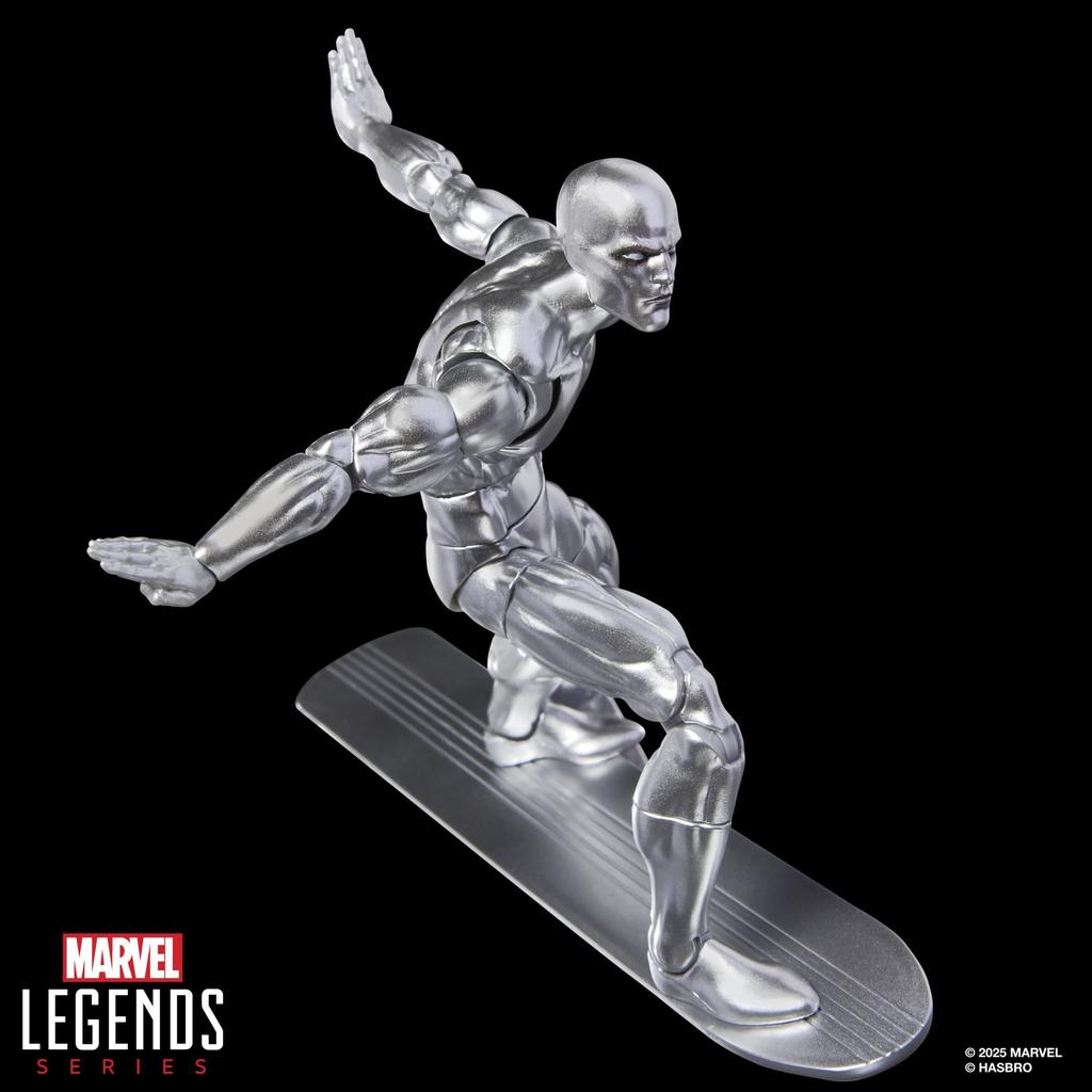 Hasbro Marvel Legends Series Серебряный Сёрфер Сёрфер Коллекционная 15-сантиметровая Фигурка Игрушка G0815 Аутентичный "Silver #1"