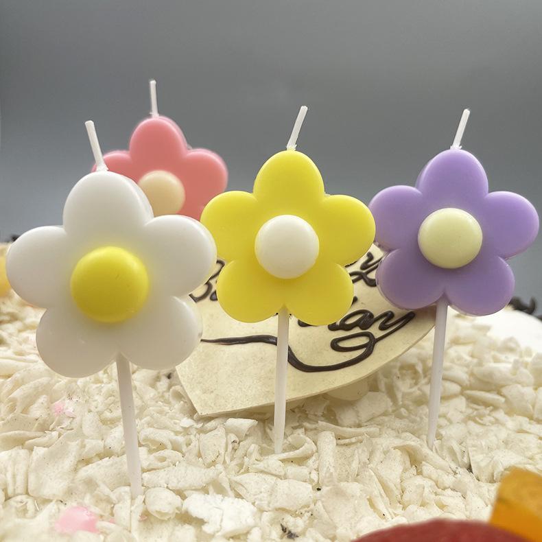 Colorful Frangipani Craft Birthday Candles Creative Frangipani Cake Flowers Shape Candles
