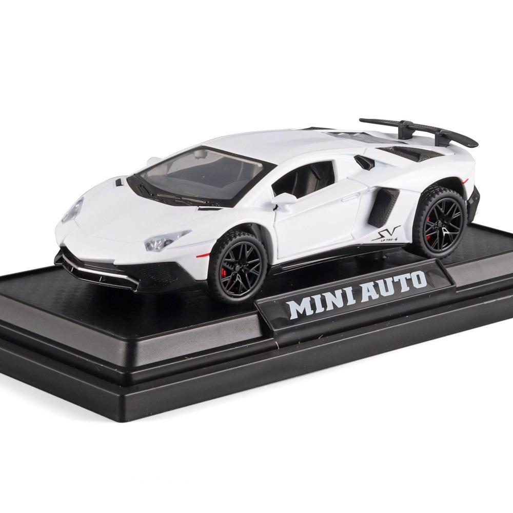 1:32 V12 LP740 Toys Model Cars Alloy Diecast Vehicles Models with Light Sound Super Sport Car Toy Birthday Gifts