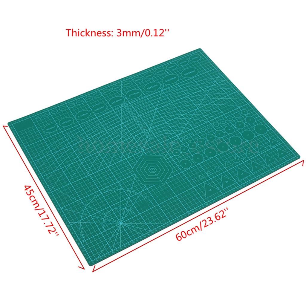 1pc New 60*45cm Self Healing Double Sided 5-Ply PVC A2 Cutting Mat Craft Board