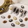 10 шт. головок для ногтей с трехмерной пастой, легко блестят, сделай сам, мини-поддельные украшения для ногтей со стразами и кошачьим глазом для маникюрши