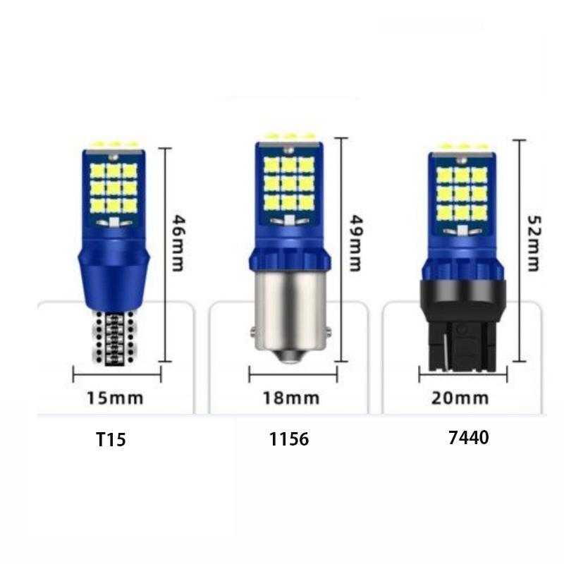 Автомобильный светодиодный фонарь заднего хода 24smd T15/W16W T20/7740/W21W 1156/P21W Автомобильный фонарь заднего хода, резервная лампа лампы