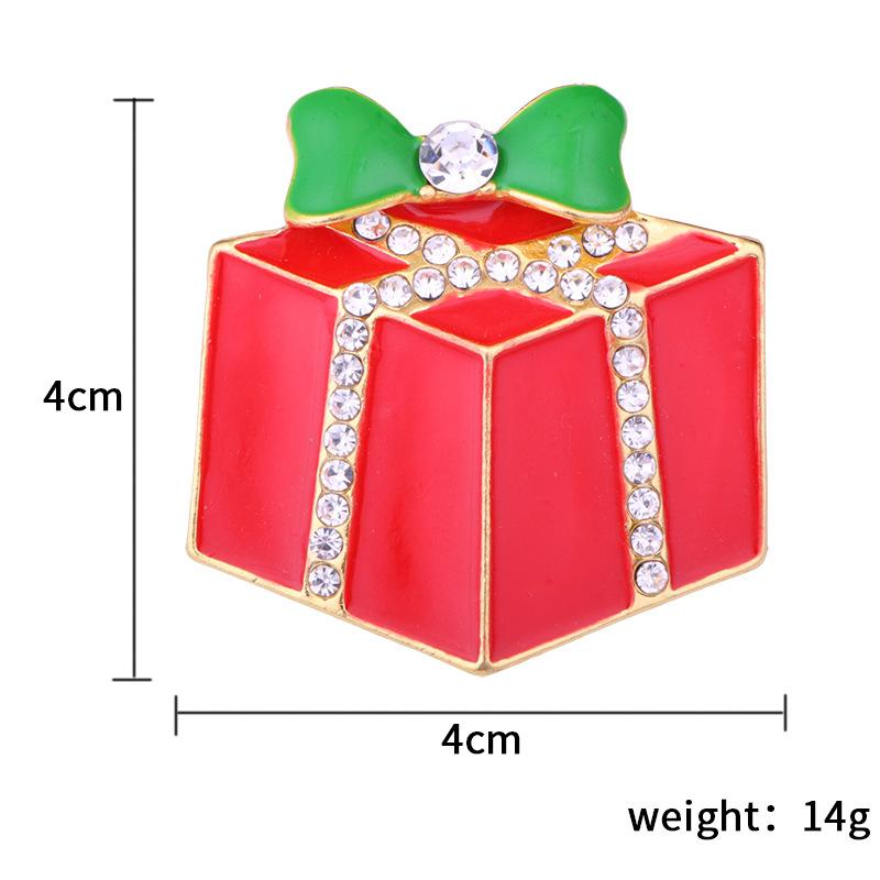 Christmas Brooches Set Tree Santa Snowman Sleigh Bell Boots Pin for Xmas Sweater Decoration Body Accessories