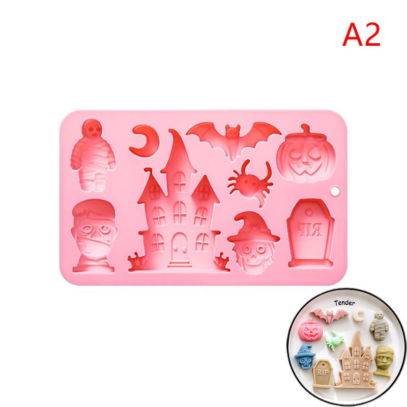 Силиконовые формы для Хэллоуина - Дизайны: Призрак/Тыква/Летучая мышь | Для выпечки шоколада, тортов, печенья и изготовления мыла