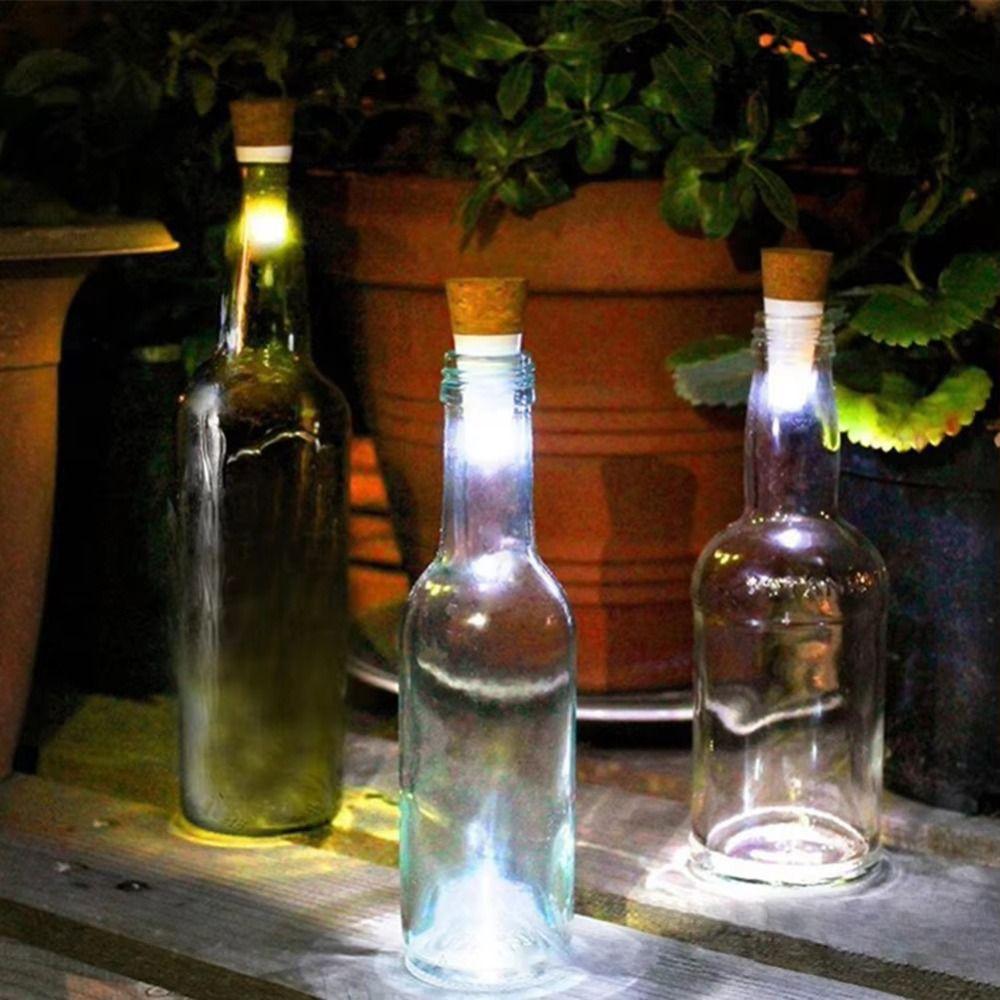 USB Rechargeable LED Bottle Lights Mini Bottle Stopper Lamp Christmas Decor