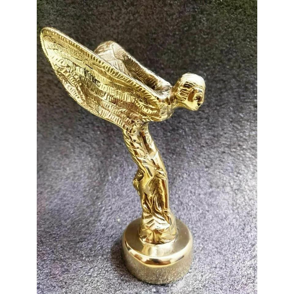 Маскот на капот автомобиля Rolls Royce Spirit of Ecstasy Phantom. Фигурка на капот. ЛАТУНЬ
