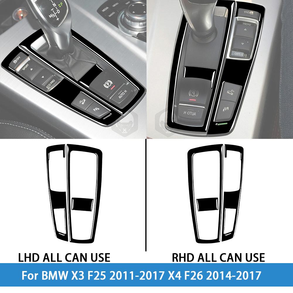 dsgur6 For BMW X3 F25 2011-2017 X4 F26 2014-2017Car Accessories Piano Black Interior Air Vent Taillight Console Trim Modified Sticker