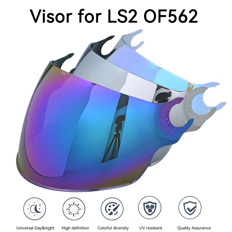 VIsor for LS2 OF562 of562 Helmet Visor Replace Sunglasses Extra Lens for Ls2 OF562 OF 562 Airflow HelmetsSpeed Sensors 6