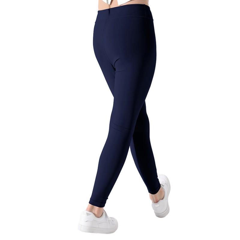 Спортивные леггинсы для девочек 4–9 лет, однотонные эластичные штаны для йоги