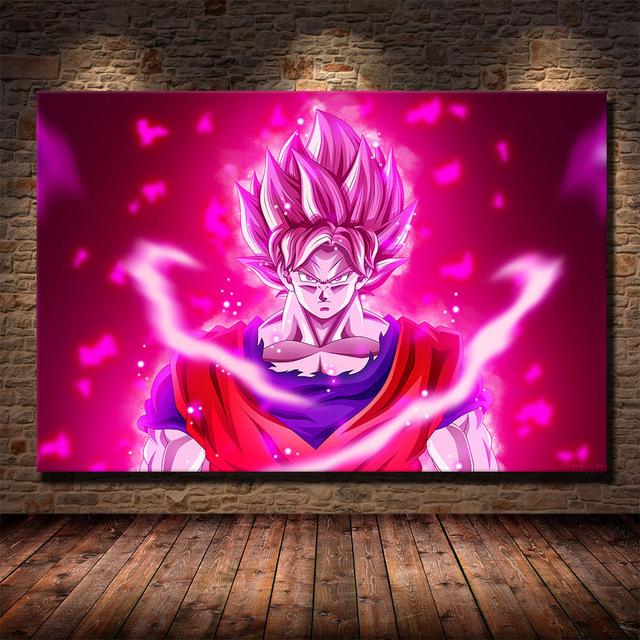 Классический японский аниме Dragon Ball Goku плакат холст картина детский подарок росписи гостиная спальня дома настенная картина украшение без рамки