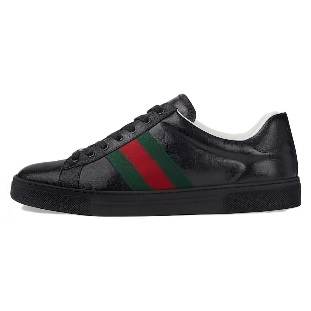 Gucci Ace 'GG Crystal Canvas - Черный' 760775 FACRF 1163