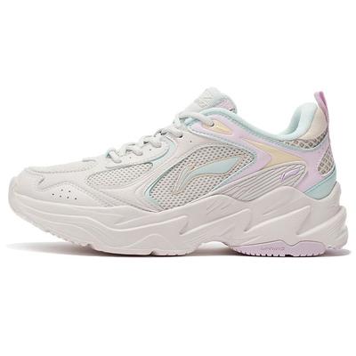 Кроссовки женские Li Ning Trendy Running Shoes White Pink ARLS008-4