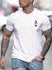 Unisexs Summer 100 Cotton Fashionable Casual Loose Classic Poker Card Aline Printed Sports Round Neck Short Sleeved Tshirt Top