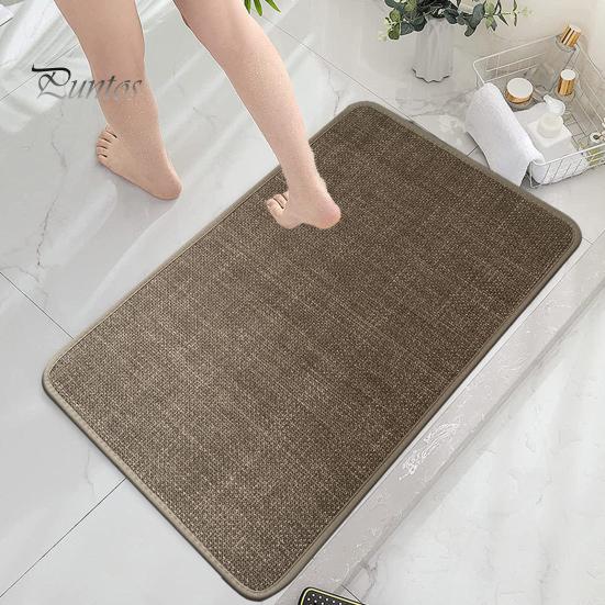 Коврик для ванной комнаты Нескользящий Быстросохнущий Легко моется Мягкий Впитывающий Коврик для душа Ванные комнаты Кухни Прачечные Принадлежности