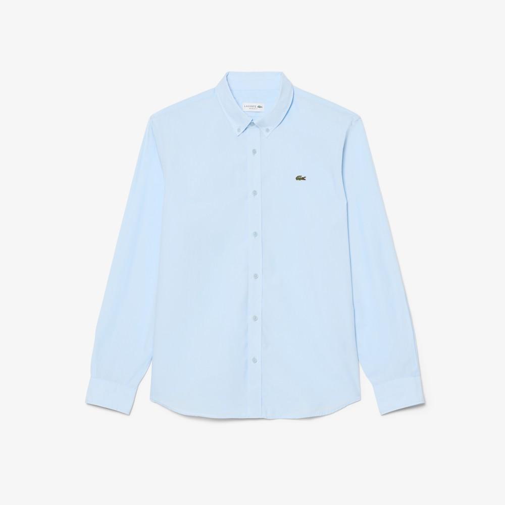 Lacoste Мужская легкая хлопковая рубашка с длинным рукавом CH6250-56GT01