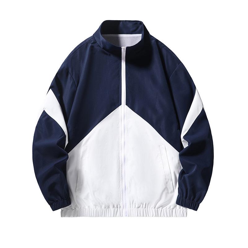 2024 Men's Stand-Up Collar Jacket - Casual Spring/Autumn Outerwear for Young Men