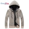Men Cardigan Sweater with Thick Wool and Hoodie Casual Sweater Warm Coat