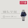 WENGER VINTAGE SPORT CHRONO Watch Chronograph Stainless Steel Case Blue Dial Silver Stainless Steel Bracelet Quartz 50m Water Resistant Gift Analog