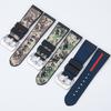 26-22mm Canvas Rubber Bracelet Watchbands Camo Watch Band For Brand Garmin Diesel JEEP Panerai Luminor Diesel Wrist Band Brand