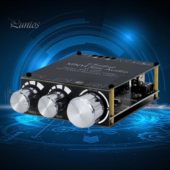 Bluetooth-совместимый модуль 5.0 TPA3116D2, плата усилителя мощности, 2x100 Вт, стерео цифровой усилитель мощности, модуль стерео, регулировка высоких и низких частот