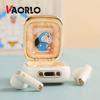 VAORLO Luxurious Wireless Earphones Cute Cartoon Bluetooth Headphone Noise Cancel HD Stereo Music Touch Control For All Smartphones