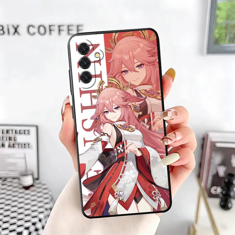 Мягкий чехол для телефона Genshin Impact Anime для Samsung A17 A37 A57 A16 A26 A36 A56 A15 A25 A35 A55 A14 A24 A34 A54 A13 A23 A33 A53 A52